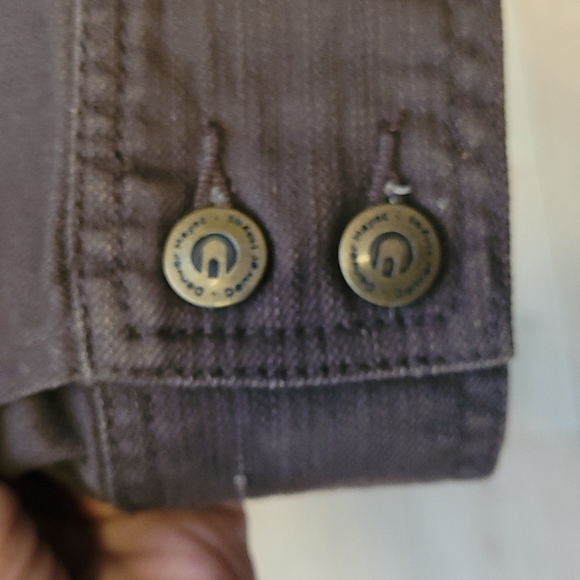 Denver Hayes Sz Large brown denim jacket - Picture 5 of 6